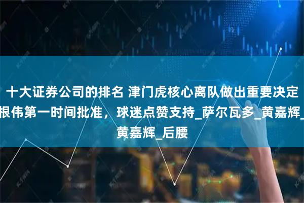 十大证券公司的排名 津门虎核心离队做出重要决定！于根伟第一时间批准，球迷点赞支持_萨尔瓦多_黄嘉辉_后腰